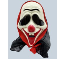 Siyah Pelerinli Dişli Joker Maskesi Çığlık Maskesi 26x17 cm