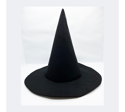 toptan-xml-dropshipping-Siyah Renk Keçe Cadı Şapkası 35x38 cm
