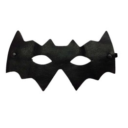 Siyah Renk Vinleks Deri Malzemeden İmal Batman Maskesi 10x20 cm