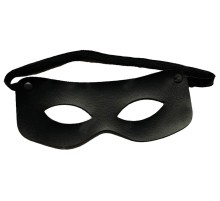 Siyah Renk Vinleks Deri Malzemeden İmal Zorro Maskesi Hırsız Maskesi 7x16 cm
