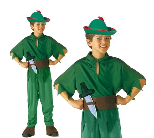 Peter Pan Kostümü - Alman Kostümü - Robin Hood Kostümü 4-6 Yaş