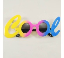 Cool Yazılı Rengarenk Parti Gözlüğü 21x8 cm