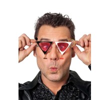 Martini Parti Gözlüğü Beyaz Kırmızı Renk 16X7 cm