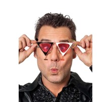 Martini Parti Gözlüğü Beyaz Kırmızı Renk 16X7 cm