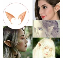 Yumuşak Malzemeden İmal Lateks Elf Kulağı 1 Çift 10x5 cm