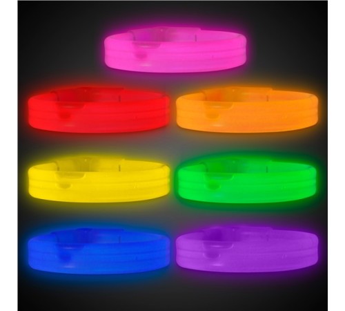 toptan-xml-dropshipping-Glow Partisi Glow Stick Ekstra Kalın Fosforlu Bileklik  6 Renk 6 Adet