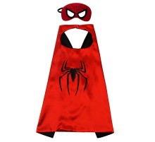 Örümcek Adam Avengers Pelerin + Maske Kostüm Seti 70x70 cm