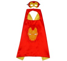 Demir Adam İron Man Avengers Pelerin + Maske Kostüm Seti 70x70 cm