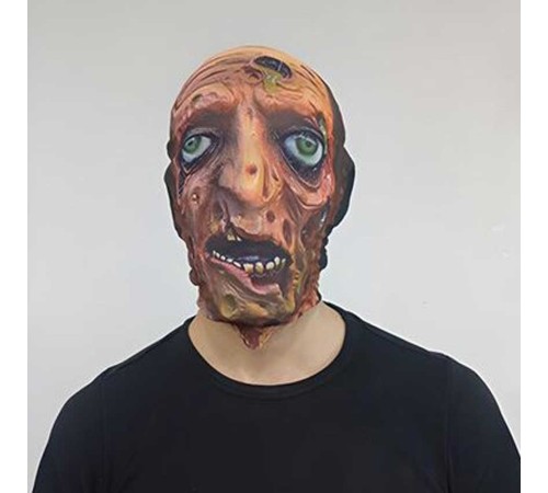 Kafaya Tam Geçmeli Bez Zombie Maskesi - Streç Korku Maskesi - 3D Baskılı Maske Model 8
