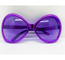 Yeşilçam Temalı Parti Gözlüğü Mor Renk 7x16 cm