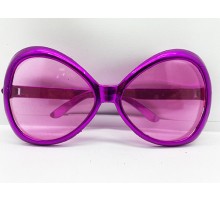 Yeşilçam Temalı Parti Gözlüğü Fuşya Renk 7x16 cm