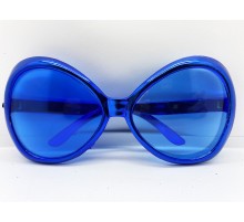 Yeşilçam Temalı Parti Gözlüğü Mavi Renk 7x16 cm