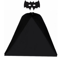 Batman Pelerini ve Maske Seti Çocuk Boy - Yarasa Pelerin ve Maske Seti 90 cm