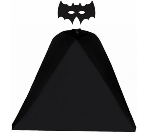 toptan-xml-dropshipping-Batman Pelerini ve Maske Seti Çocuk Boy - Yarasa Pelerin ve Maske Seti 90 cm
