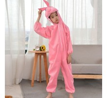 Çocuk Tavşan Kostümü Pembe Renk 2-3 Yaş 80 cm