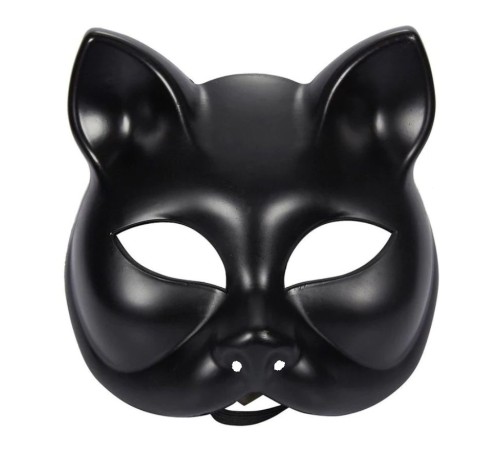 toptan-xml-dropshipping-Siyah Renk Lüks Kedi Maskesi 12x13 cm