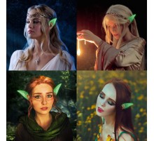 Karanlıkta Yanan Fosforlu Lateks Elf Kulağı 1 Çift 10x5 cm