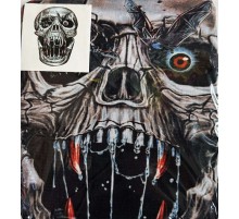 Yüze Yapışan Kafaya Tam Geçmeli Streç Ürpertici Yaratık Maske Bez Maske Model 14