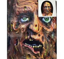 Yüze Yapışan Kafaya Tam Geçmeli Streç Eriyen Yüz Maske Bez Maske Model 8-2