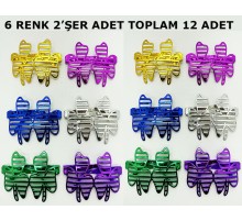 Vegas Casino Kupa Sinek Temalı Parti Gözlüğü 6 Renk 12 Adet