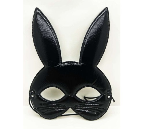 toptan-xml-dropshipping-Siyah Renk Kumaş Malzemeden İmal Eva Tavşan Maskesi 19x15 cm