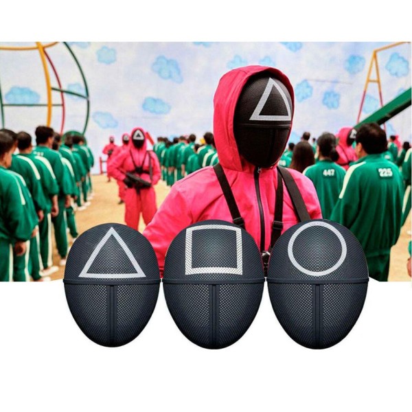 toptan-xml-dropshipping-Squid Game Maskesi 3 Model Toplam 30 Adet İthal Orjinal Maske - Kampanya Ürünü