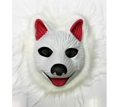 toptan-xml-dropshipping-Köpek Maskesi - Kurt Maskesi Yetişkin Çocuk Uyumlu Beyaz Renk Model 2