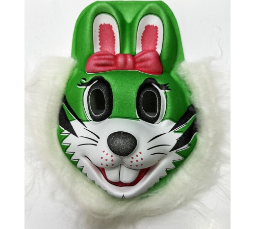 toptan-xml-dropshipping-Tavşan Maskesi Sevimli Yeşil Renk Yetişkin Çocuk Uyumlu Model 6