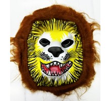 Köpek Maskesi - Kurt Maskesi - Aslan Maskesi Yetişkin Çocuk Uyumlu Kahve Renk Model 8