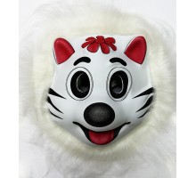 Kedi Maskesi - Sevimli Kedi Maskesi Pembe Kulaklı Yetişkin Çocuk Uyumlu Model 10