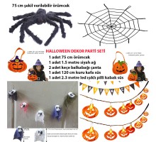 Cadılar Bayramı Halloween Dekor Seti Dekorasyon Ürünleri 6 Parça Set