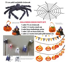 Cadılar Bayramı Halloween Dekor Seti Dekorasyon Ürünleri 6 Parça Set