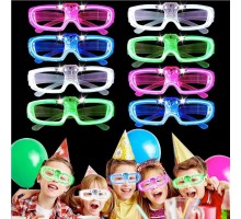 Glow Model 3 Farklı Fonksiyonlu Işıklı Parti Gözlüğü Karışık Renk 12 Adet
