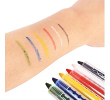 Palyaço Yüz Boyama Seti Kalemli Makyaj Boyama Seti 6 Renk