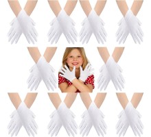 Beyaz Renk Likralı 23 Nisan 29 Ekim 19 Mayıs Gösteri Bando Eldiveni 10 Çift ( 20 Adet )