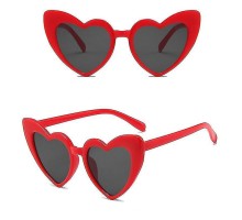 Kırmızı Renk Kalp Şekilli Parti Gözlüğü 15x5 cm