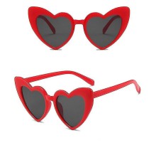 Kırmızı Renk Kalp Şekilli Parti Gözlüğü 15x5 cm