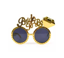 Altın Renk Bride To Be Yazılı Gelin Gözlüğü 15x10 cm