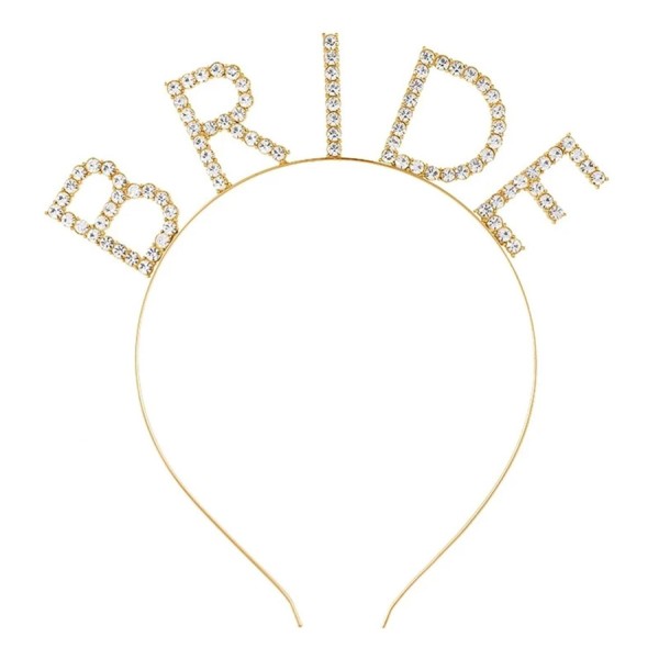 toptan-xml-dropshipping-Mega Boy Kristal Taşlı Altın Gold Bride Taç Gelin Tacı 20X21 cm