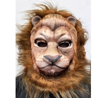 Koyu Kahve Yeleli Aslan Maskesi Mega Eva Malzeme Peluş Maske 1 No