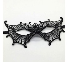 Siyah Renk Dantel Kesim Dantel İşlemeli Balo Parti Maskesi 5 No