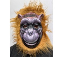 Kahverengi Saçlı Orangutan Maskesi Maymun Maskesi Mega Peluş 4 No