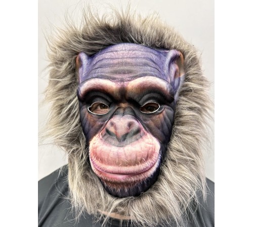 toptan-xml-dropshipping-Gri Renk Saçlı Yaşlı Orangutan Maskesi Maymun Maskesi Mega Peluş 15 No
