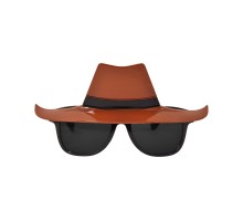 Dedektif Parti Gözlüğü - Kovboy Şerif Parti Gözlüğü 16x6 cm