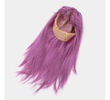 Rose Pembe Renk Düz Kesim Uzun Parti Peruğu Takma Saç