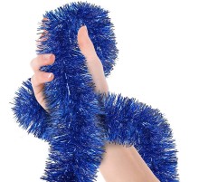 Parti İçin Sim Süs 2 Metre Uzunluk 6 cm Genişlik Mavi Renk İthal