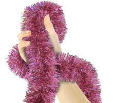 Parti İçin Sim Süs 2 Metre Uzunluk 6 cm Genişlik Pembe Renk İthal