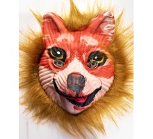 Kahverengi Saçlı Peluş Tilki Maskesi Mega Peluş 24 No