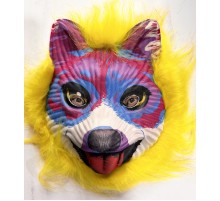 Sarı Saçlı Sevimli Köpek Maskesi Mega Peluş 35 No