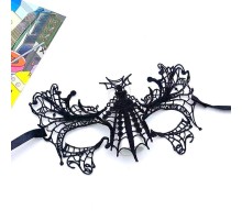 Siyah Renk Dantelli Parti Balo Maskesi No 15